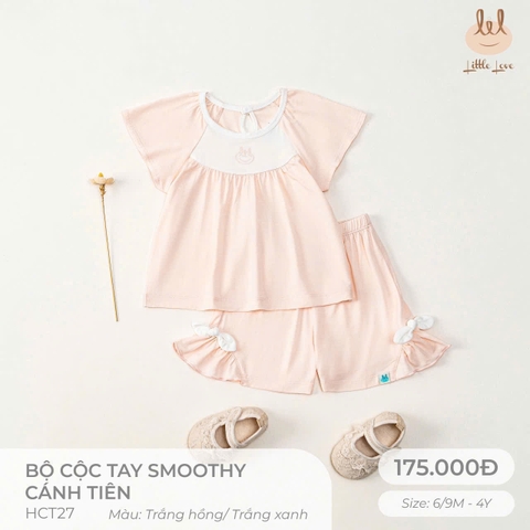 Bộ cộc tay Smoothy cánh tiên Little Love