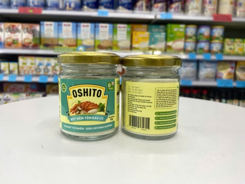 Bột Nêm Ăn Dặm Oshito Tôm - Rau Củ 50g cho bé từ 6 tháng