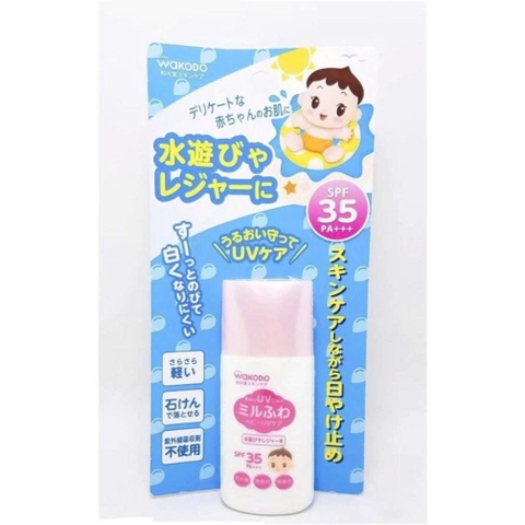 Kem Chống Nắng Cho Bé Wakodo Milfuwa Baby UV Care SPF35/PA+++ (0M+)