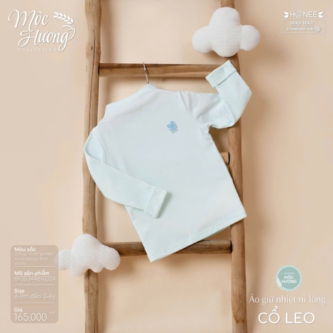 Áo giữ nhiệt nỉ lông cổ leo Honee 0324