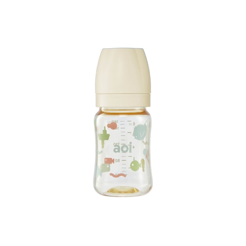 Bình sữa Aoi PPSU Flora đa sắc 180ml (trắng baby)