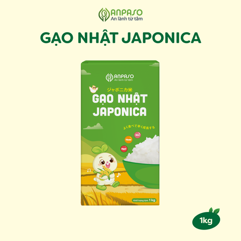 Gạo Nhật Japonica Anpaso 1kg