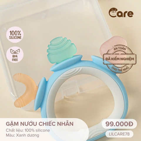 Gặm nướu Lilcare 7801 chiếc nhẫn (Xanh dương)