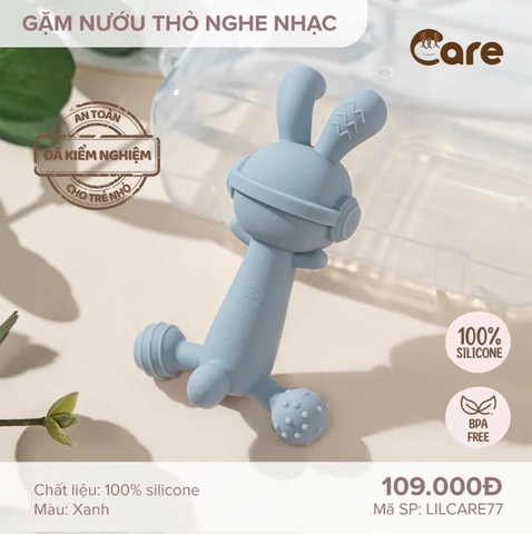 Gặm nướu thỏ nghe nhạc Licare 7701 (Xanh)