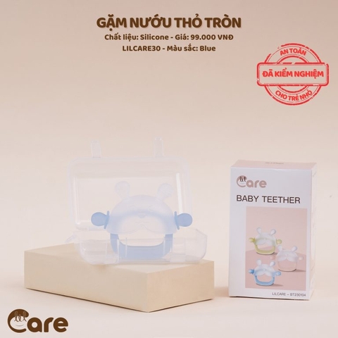 Gặm nướu thỏ tròn Lilcare 30 (Xanh dương)