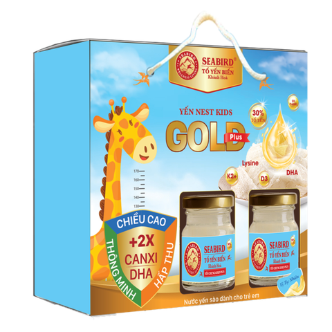 Yến Nest Kids GOLD PLUS phát triển cân nặng, lốc 6 hũ