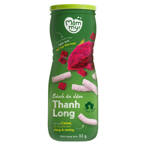 Bánh ăn dặm Măm My vị Thanh Long - Hũ 32g (Trên 6 tháng)