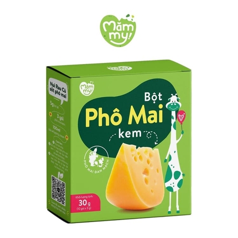 Bột phô mai kem tách muối ăn dặm Mămmy 30g (6M+)