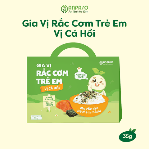 Gia vị rắc cơm trẻ em vị Cá Hồi Anpaso 35g (12M+)