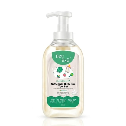 Nước rửa bình tạo bọt không mùi Bzu Bzu chai 500ml