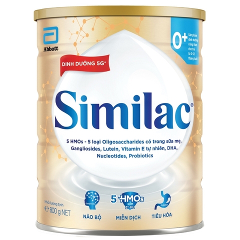 Sữa Similac 5G 0+ 800g (0-12M) - (Bao bì cũ: 850g) - Giao bao bì ngẫu nhiên