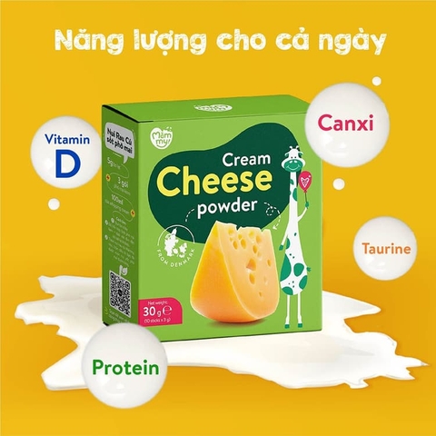 Bột phô mai kem tách muối ăn dặm Mămmy 30g (6M+)