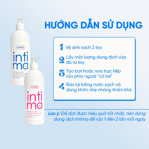 Dung Dịch Vệ Sinh Phụ Nữ Intima Ziaja 500ml (Hồng)