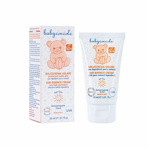 Kem chống nắng cho bé Babycoccole SPF50+ 30ml (0M+)