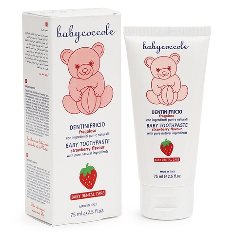 Kem đánh răng Babycoccole hương dâu 75ml 6M+