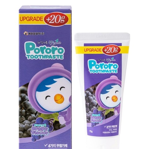 Kem đánh răng Pororo cho bé vị nho 70g (Từ 3 tuổi)