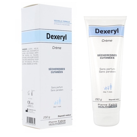 Kem dưỡng da, trị nẻ chàm Dexeryl tuýp lớn 250g (0M+)