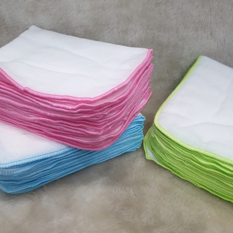 Khăn sữa xuất Nhật siêu mềm Mipbi 4 lớp (gói 10 chiếc)