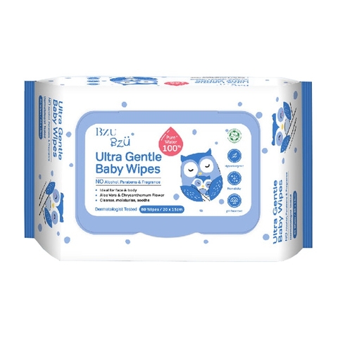 Khăn ướt dịu nhẹ Bzu Bzu 80 tờ