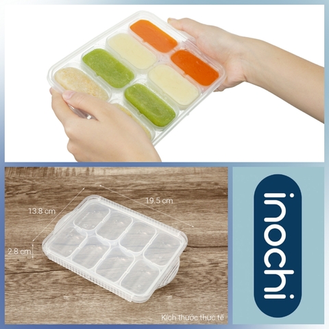 Khay trữ đồ ăn dặm Inochi Amori