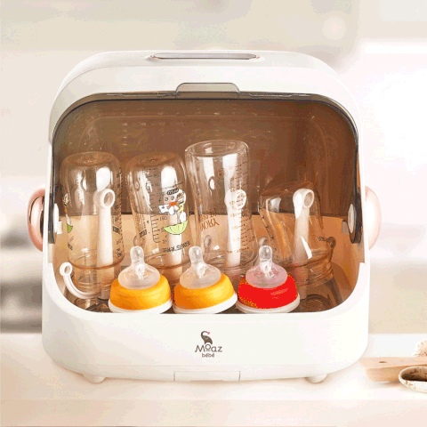 Máy tiệt trùng sấy khô úp bình sữa Moaz BéBé tia UVC MB044