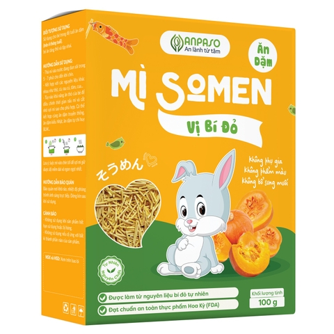 Mì Somen ăn dặm Anpaso vị bí đỏ 100g