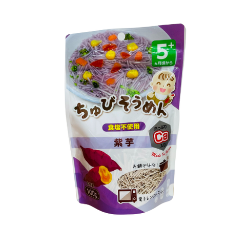 Mì Somen Chubi bổ sung Canxi vị khoai lang 100g (5M+)