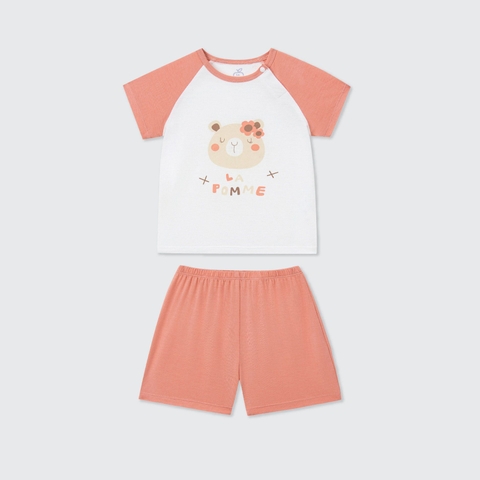Bộ cộc tay La Pomme Raglan người bạn ngộ nghĩnh