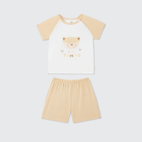 Bộ cộc tay La Pomme Raglan người bạn ngộ nghĩnh