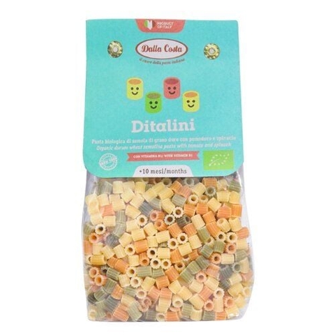 Nui ống ngắn rau củ hữu cơ Dalla Costa 200g (10M+)