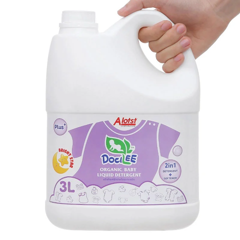 Nước giặt xả quần áo em bé Thái Lan Docilee Organic 3000ml (Tím)