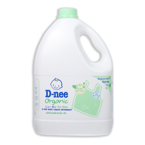 Nước giặt  Dnee màu xanh lá hương nha đam (can 3 lít)