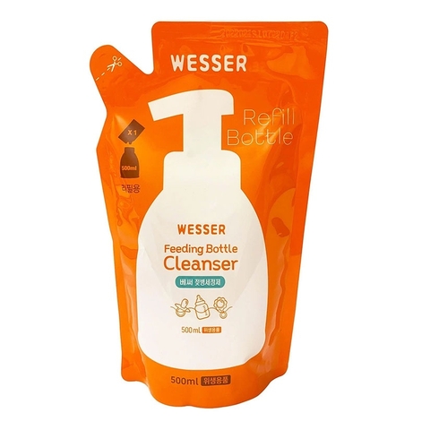 Nước rửa bình sữa Wesser 500ml - Túi