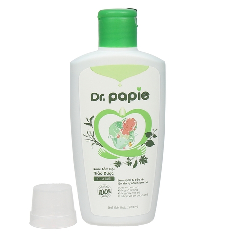 Nước tắm gội thảo dược Dr.Papie 230ml