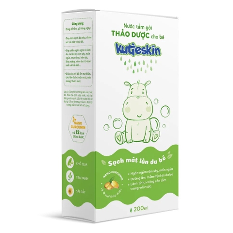 Nước tắm gội thảo dược Kutieskin 200ml