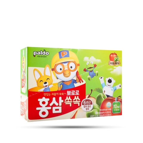 Nước uống hồng sâm Pororo trẻ em vị táo (100ml)
