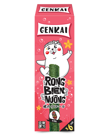 Rong Biển Nướng GENKAI Cuộn Vị BBQ 15g (1Y+)