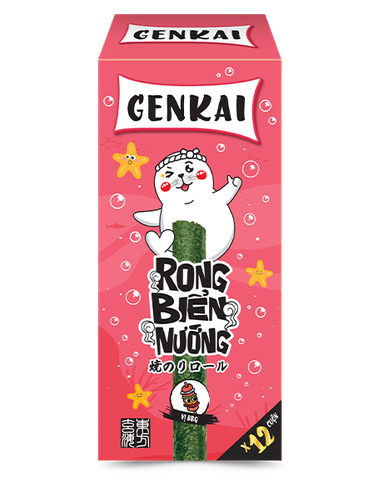 Rong Biển Nướng GENKAI Cuộn Vị BBQ 30g (1Y+)