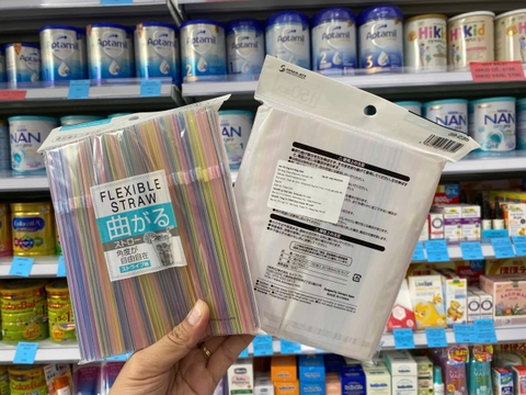 Ống hút Flexible Straw Nhật Bản (set 150 ống)