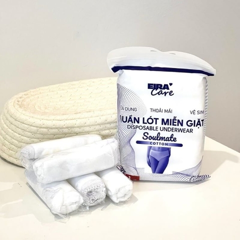 Quần lót dùng 1 lần cotton Eira Care (túi 5 cái) - size 2XL