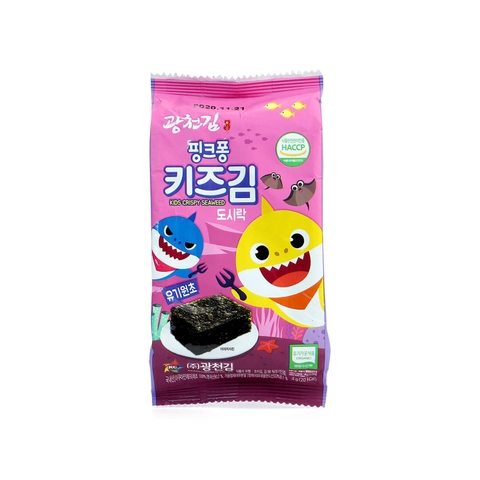 Rong biển Organic Pink Fong cho bé từ 12 tháng (túi 3 gói x 4g)