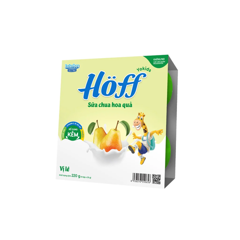 Sữa chua hoa quả Hoff vị lê 4x55g