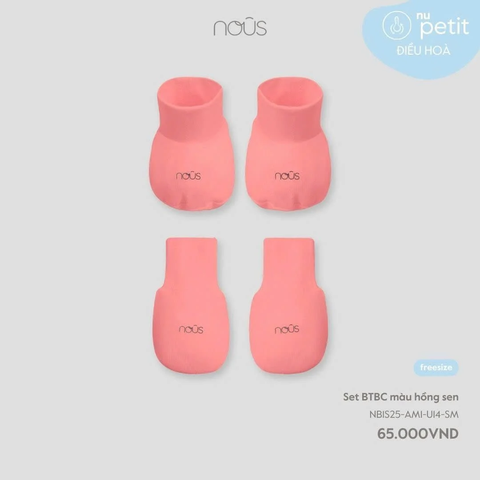 Set Bao tay bao chân Nous màu HỒNG SEN