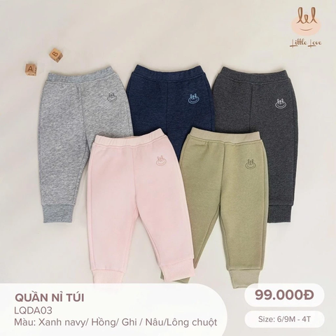 Quần nỉ túi Little Love