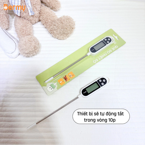 Nhiệt kế vỉ Bermy đo sữa, đo nước tắm cho bé