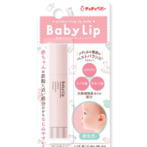 Son dưỡng môi trẻ em Chuchu Baby Lip 3.5g (cho bé từ 0M+)
