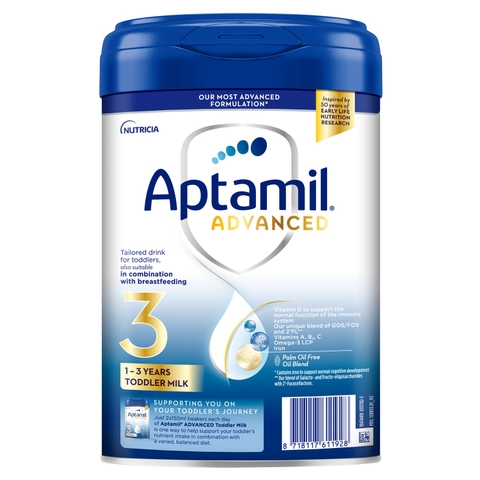 Sữa Aptamil Advanced số 3, 800g của Anh cho trẻ từ 1 tuổi trở lên