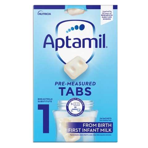 Sữa Aptamil thanh Pre Measured Tabs số 1 (24 thanh) cho bé 0-6 tháng