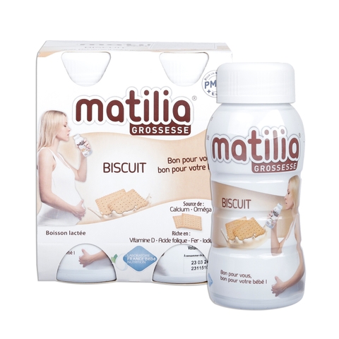 Sữa Bầu Matilia Vị Bích Quy (Lốc 4 Hộp)