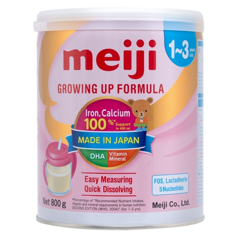 Sữa Meiji Growing Up Formula Nhập Khẩu Cho Bé 1-3 Tuổi 800g